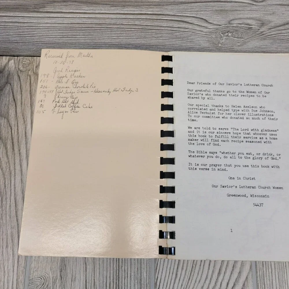 4 Cookbooks Recipe Church School Lutheran Ministry Wisconsin South Dk Kansas Vtg